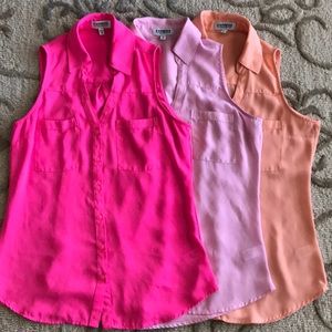 3 Express Sleeveless Shirts